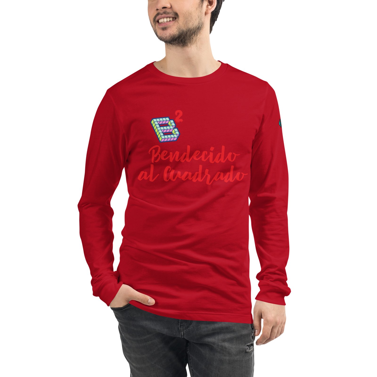 Bendecido al Cuadrado Unisex Long Sleeve Tee - Image 2