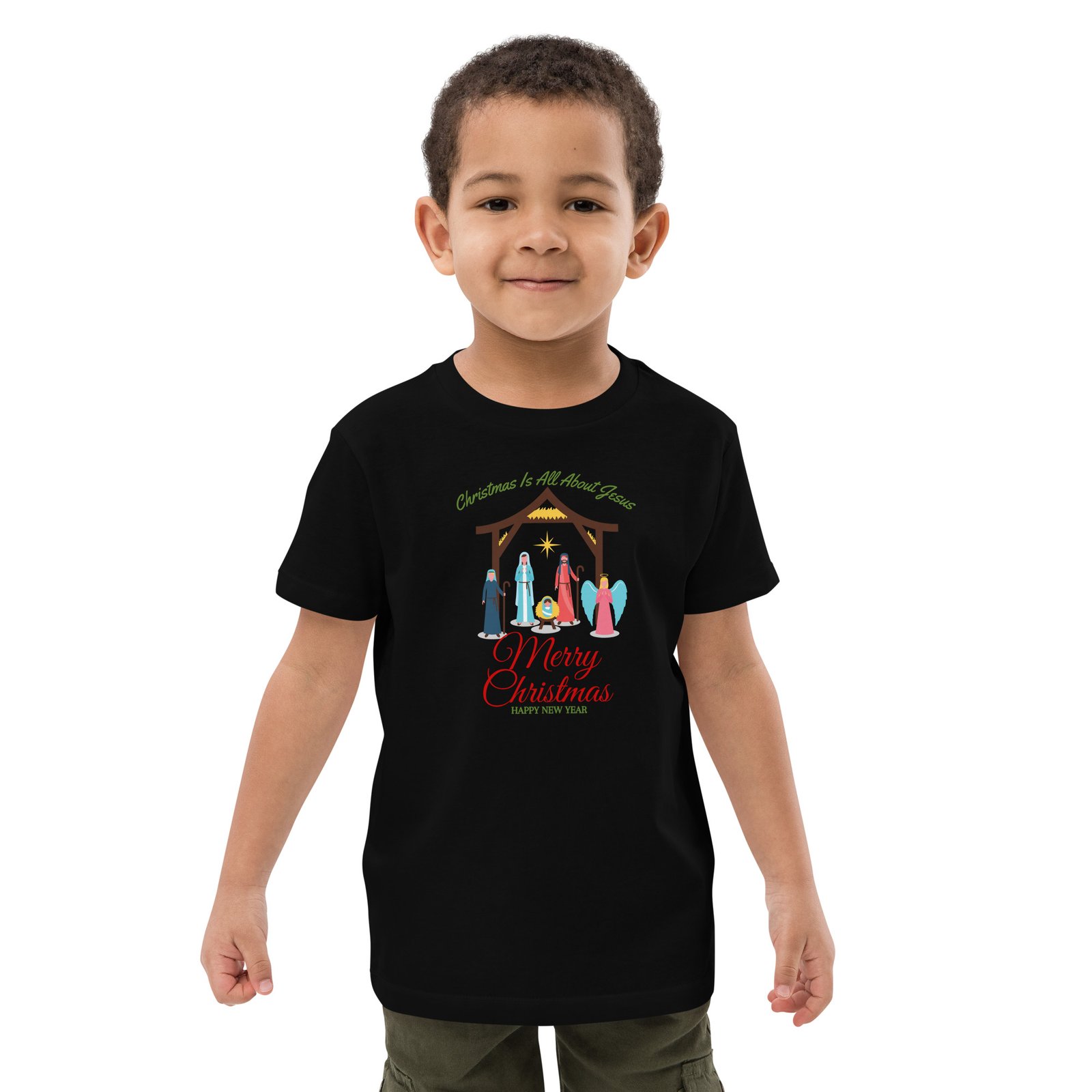Christmas is all about Jesus - Organic cotton kids t-shirt