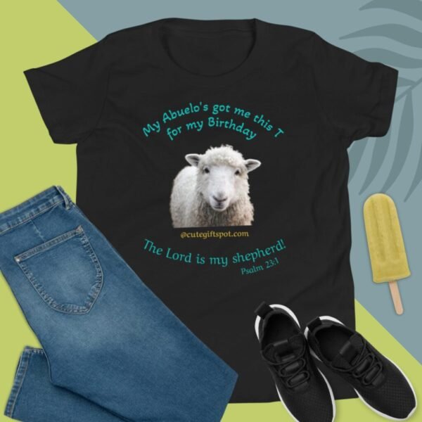 Psalms 23:1 Youth Short Sleeve T-Shirt