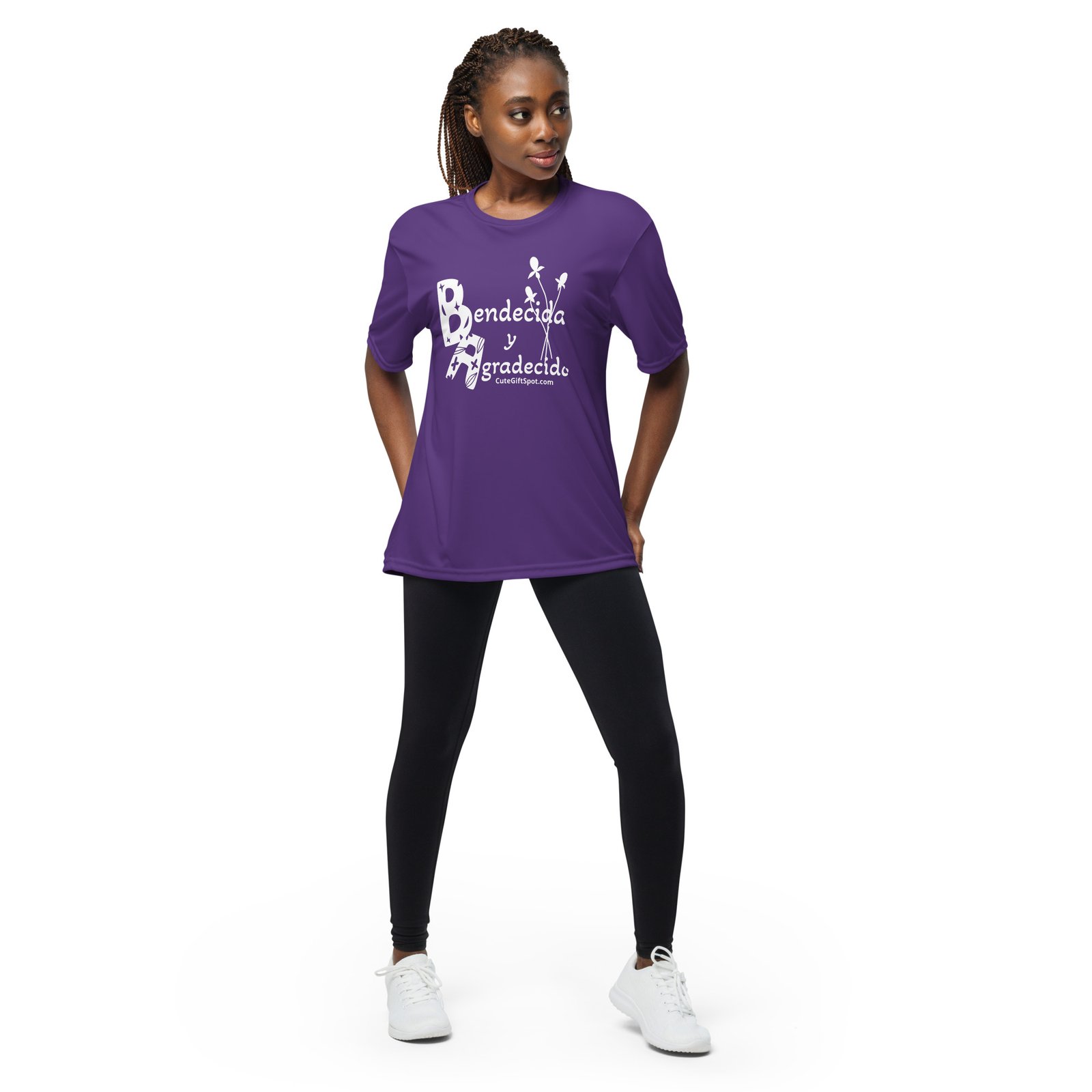 Bendecida y Agradecida Camiseta - Unisex performance crew neck t-shirt