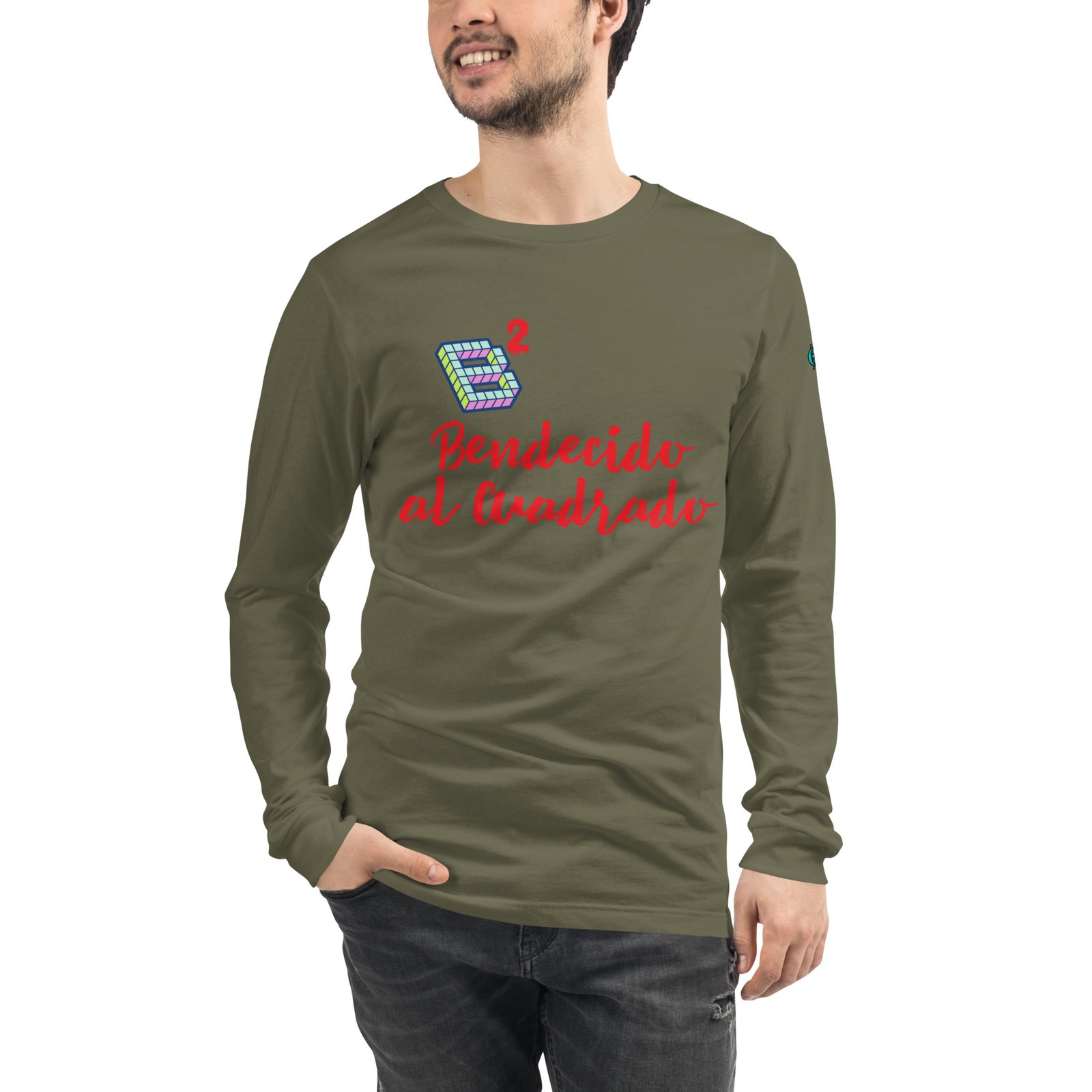 Bendecido al Cuadrado Unisex Long Sleeve Tee - Image 4