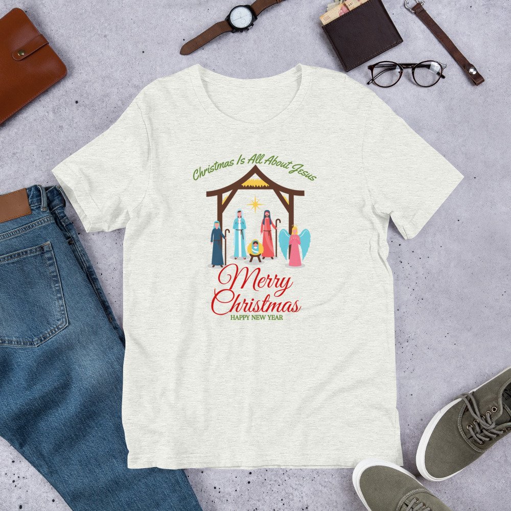Christmas Is All About Jesus - Unisex t-shirt - Image 4