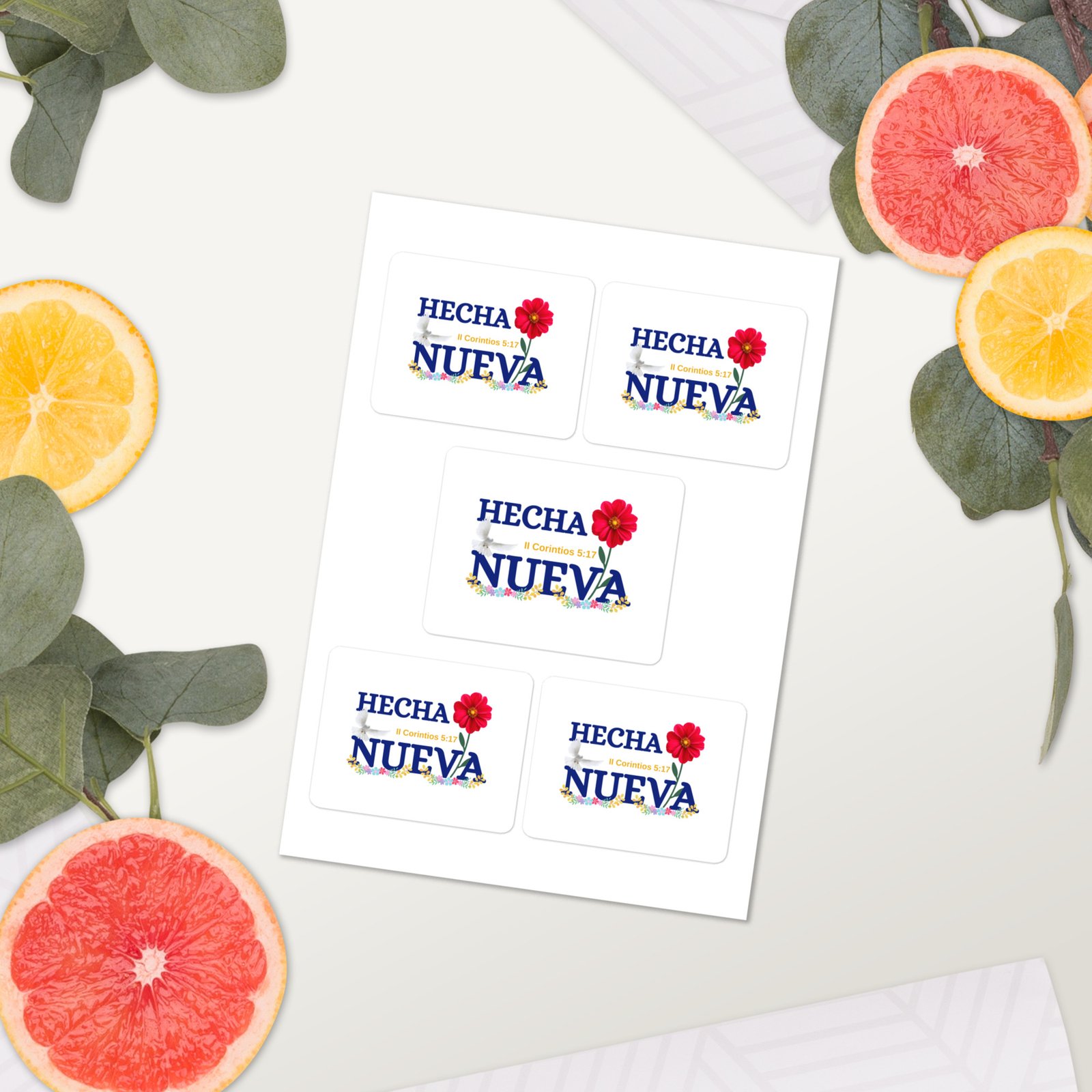 Hecha Nueva Sticker sheet