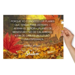 Jigsaw puzzle with tin