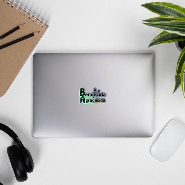Bendicida y Agradecida Pegatinas | Stickers | Holographic stickers - Image 2