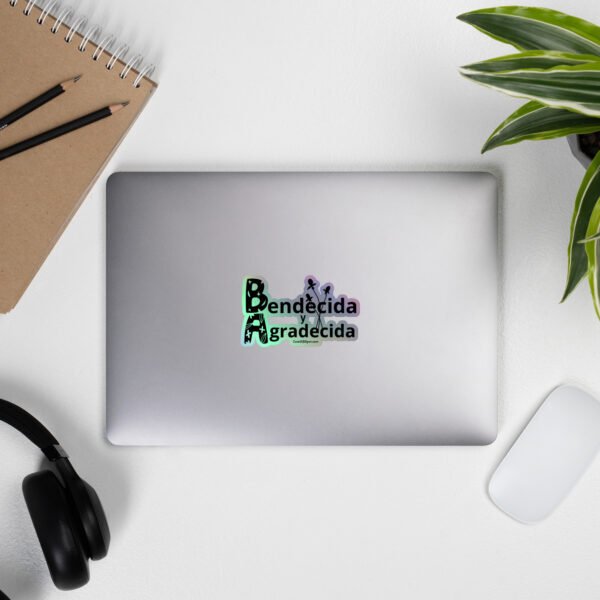 Bendicida y Agradecida Pegatinas | Stickers | Holographic stickers - Image 4